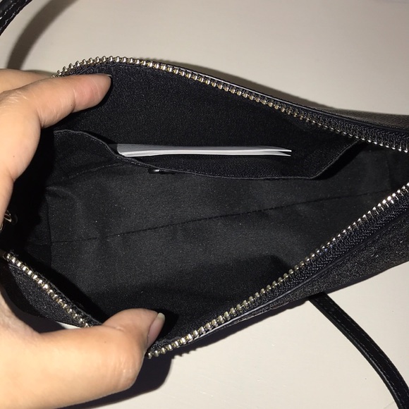 coach star glitter satchel crossbody black bag - Picture 3 of 4